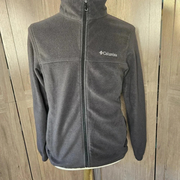 Columbia Plush mens black zip Sweater - Picture 4 of 12